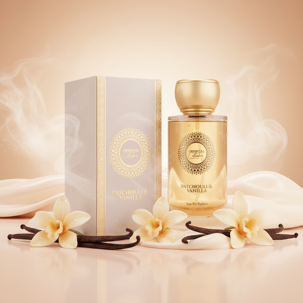 100 ml EDP PATCHOULI & VANILKA Drevitá, elegantná, púdrová orientálna dámska vôňa 3 