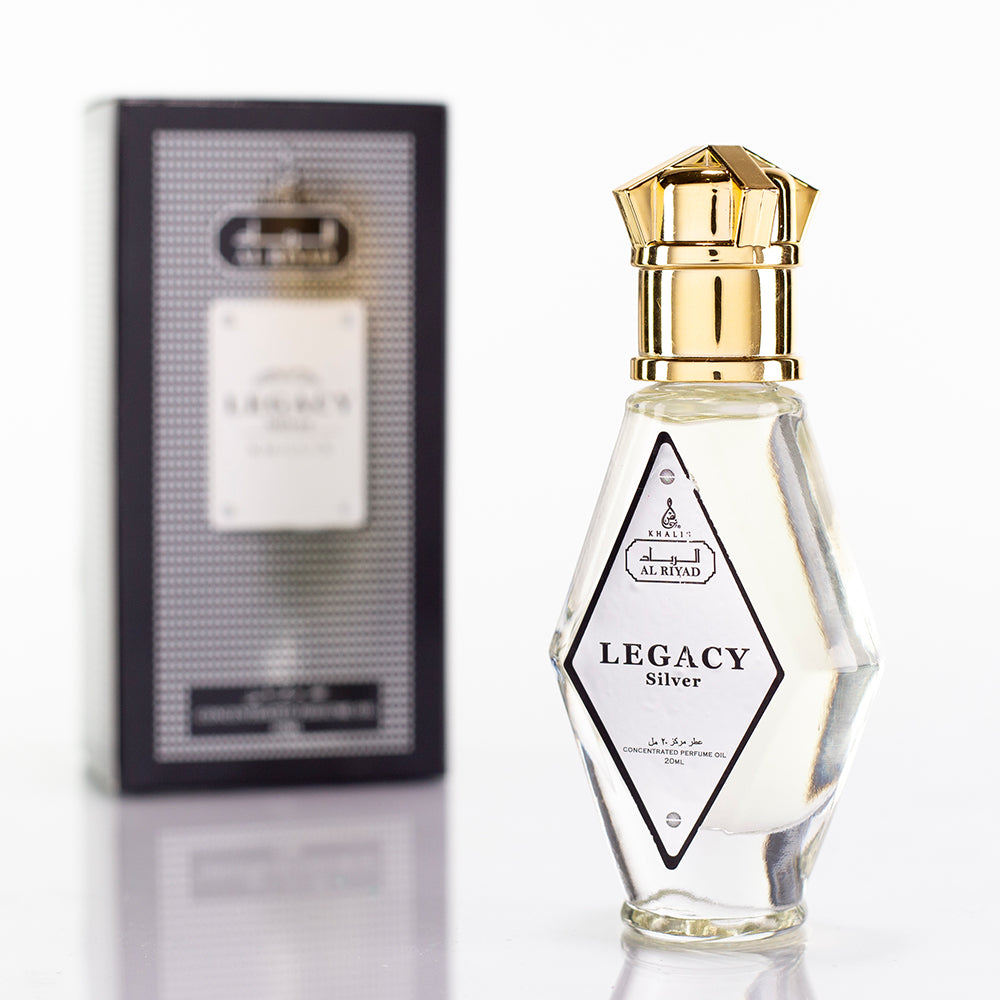 Parfémový olej 20ml "Legacy Silver" - drevitá vôňa unisex