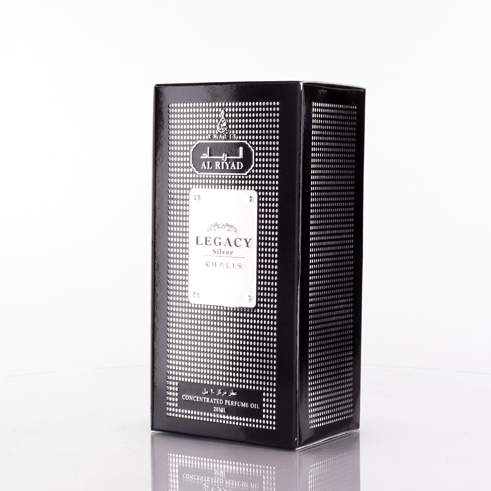 Parfémový olej 20ml "Legacy Silver" - drevitá vôňa unisex