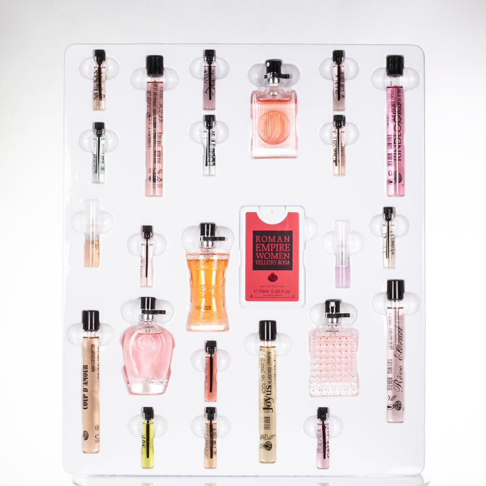 Adventný kalendár s exkluzívnymi mini parfémami