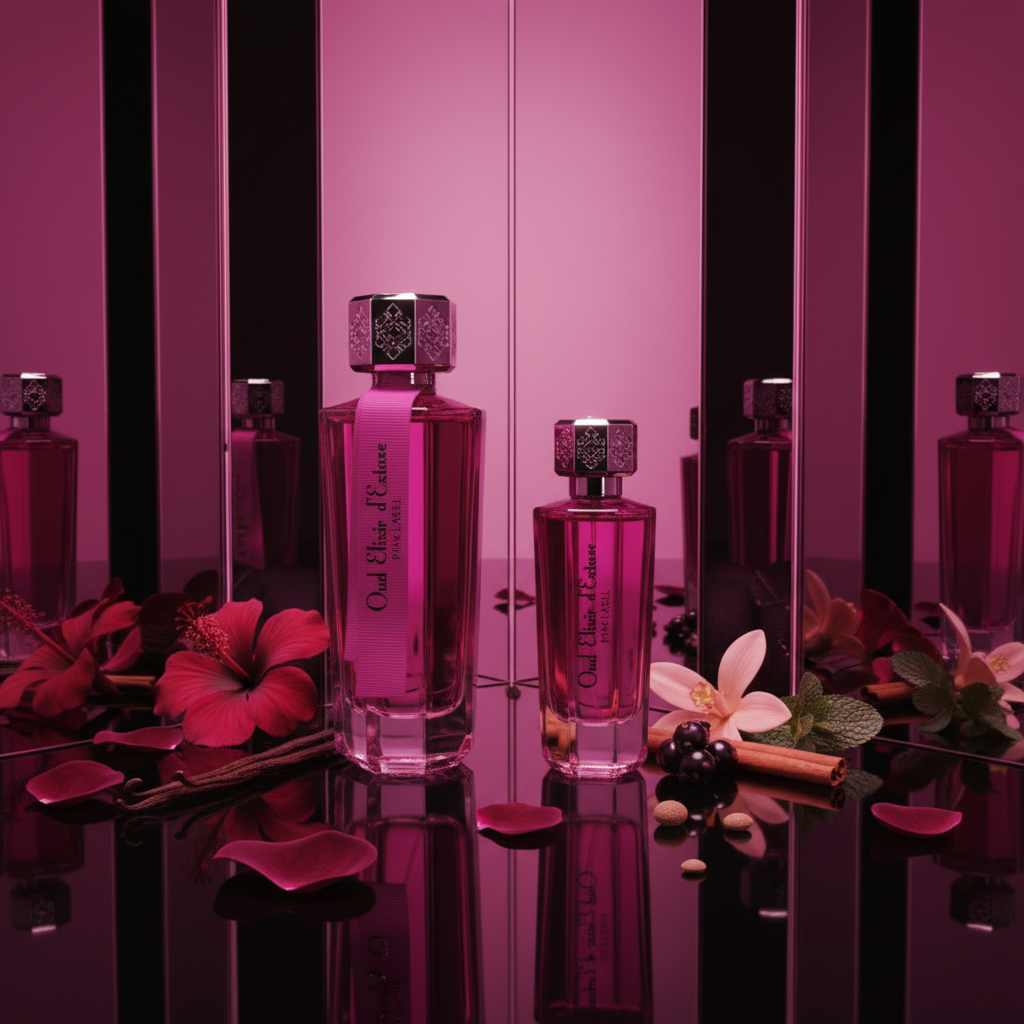 EDP 100ml + 30ml "Oud Elixir Pink" - kvetinovo-orientálna vôňa