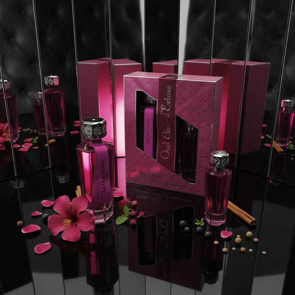 EDP 100ml + 30ml "Oud Elixir Pink" - kvetinovo-orientálna vôňa 4 
