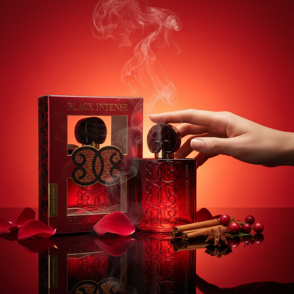 EDP 100ml "Black Intense Red Mystike" - kvetinovo-ovocná vôňa