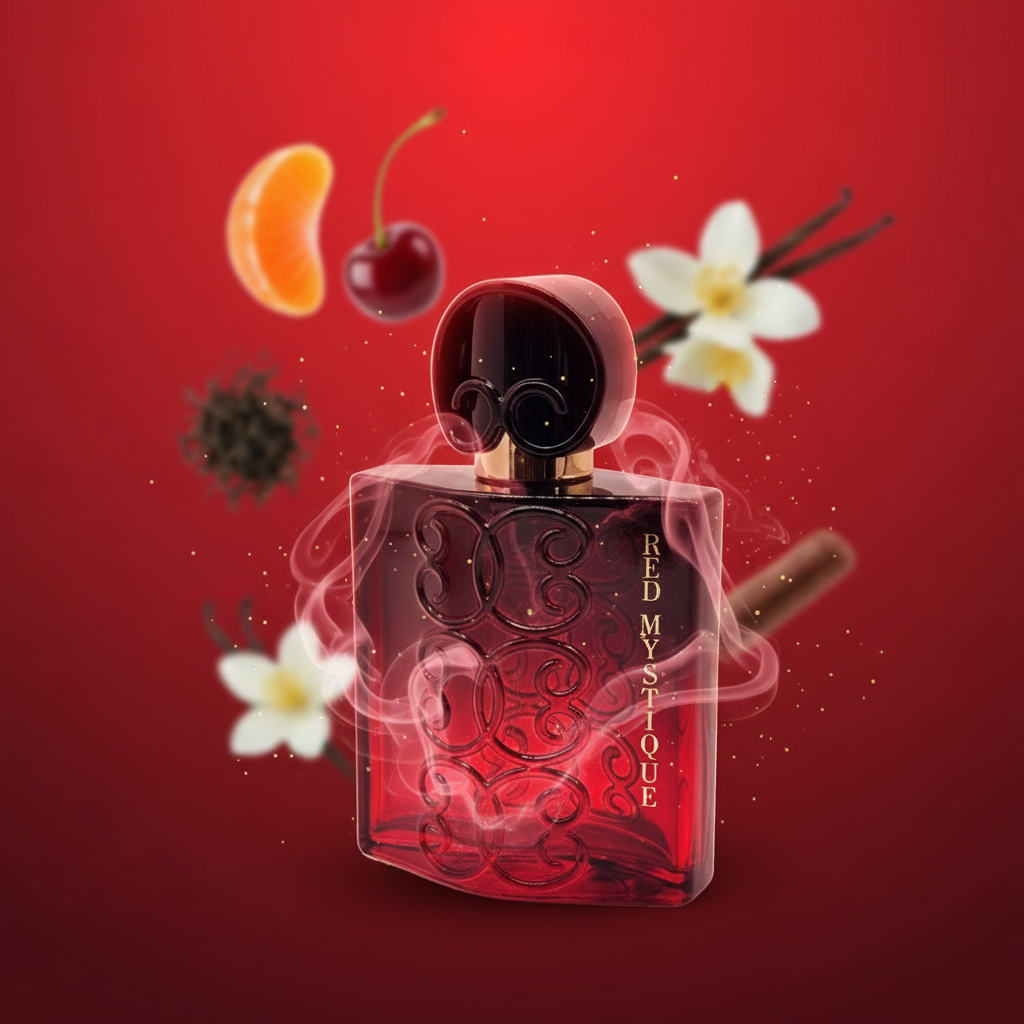 EDP 100ml "Black Intense Red Mystike" - kvetinovo-ovocná vôňa