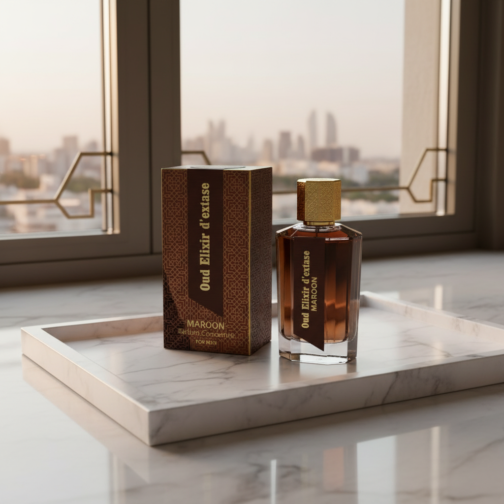 EDP 100ml "Oud Elixir D’extase Maroon" - orientálno-drevitá vôňa