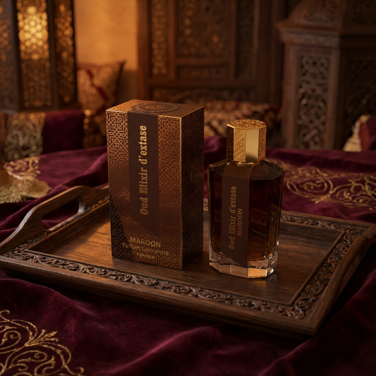 EDP 100ml "Oud Elixir D’extase Maroon" - orientálno-drevitá vôňa
