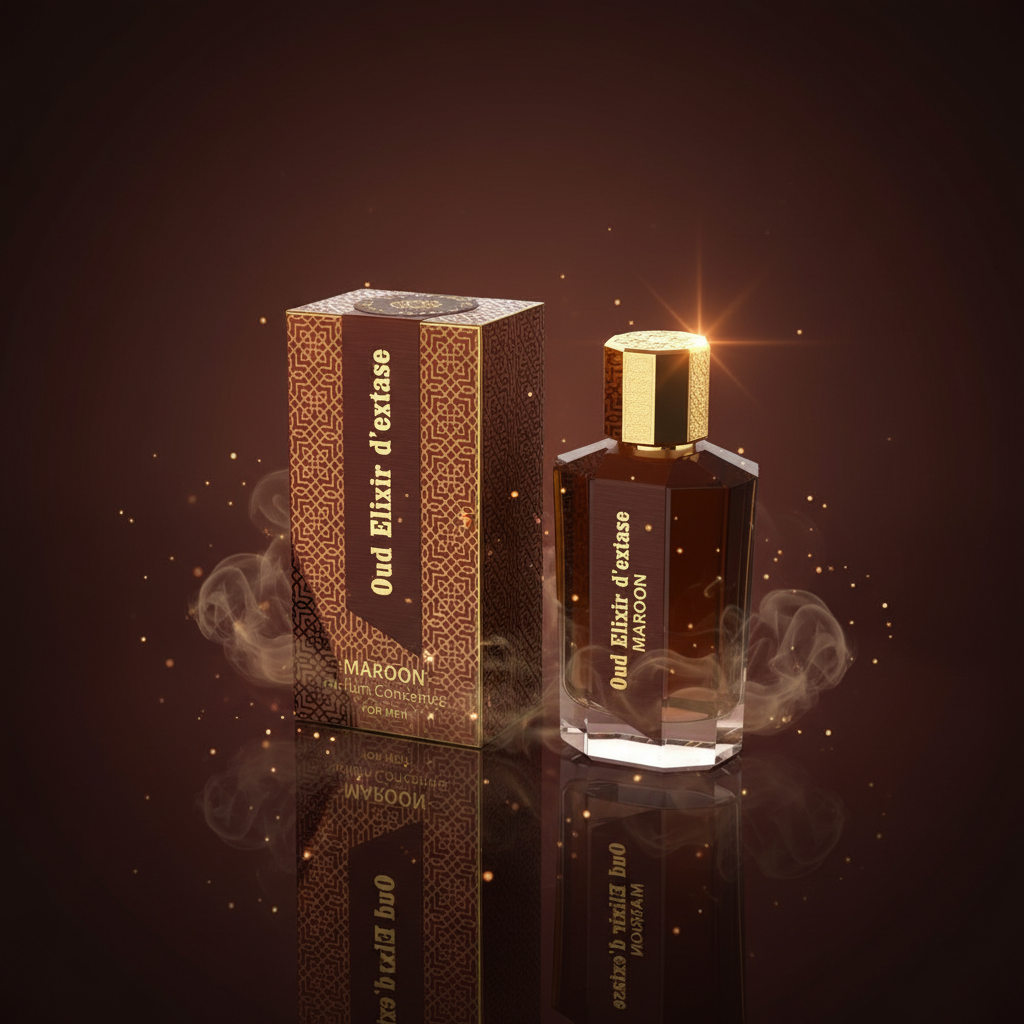 EDP 100ml "Oud Elixir D’extase Maroon" - orientálno-drevitá vôňa