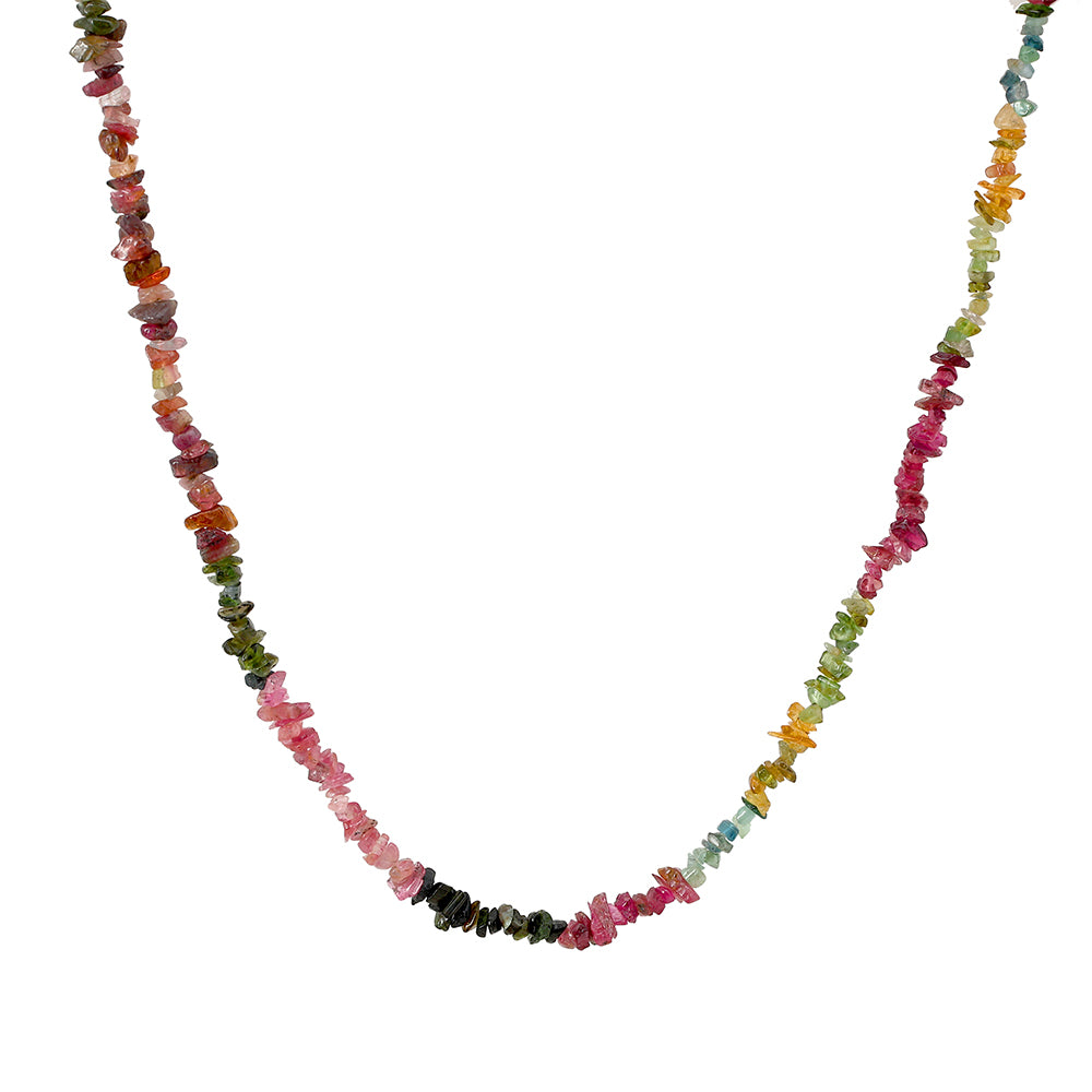 Nugetový Náhrdelník s Dúhovým Turmalínom z Pelmadulla 2 
