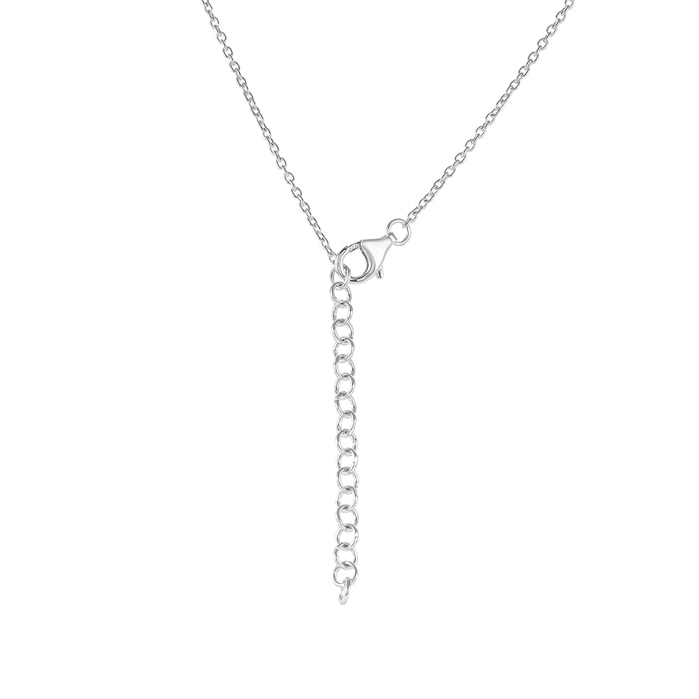 Strieborný Náhrdelník s Chrom Diopsidom a Bielym Topásom 2 