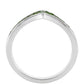Strieborný Prsteň s Chrom Diopsidom