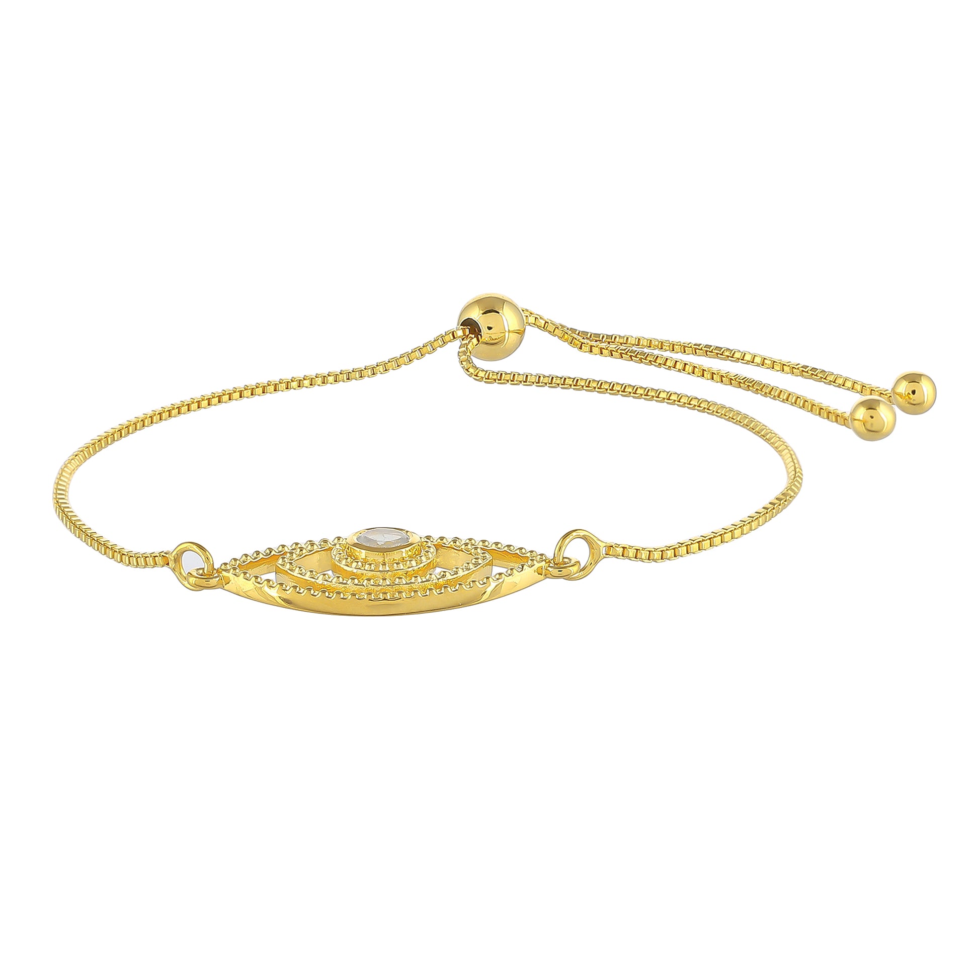 Pozlátený Strieborný Náramok s Dúhovým Mesačným Kameňom 2 