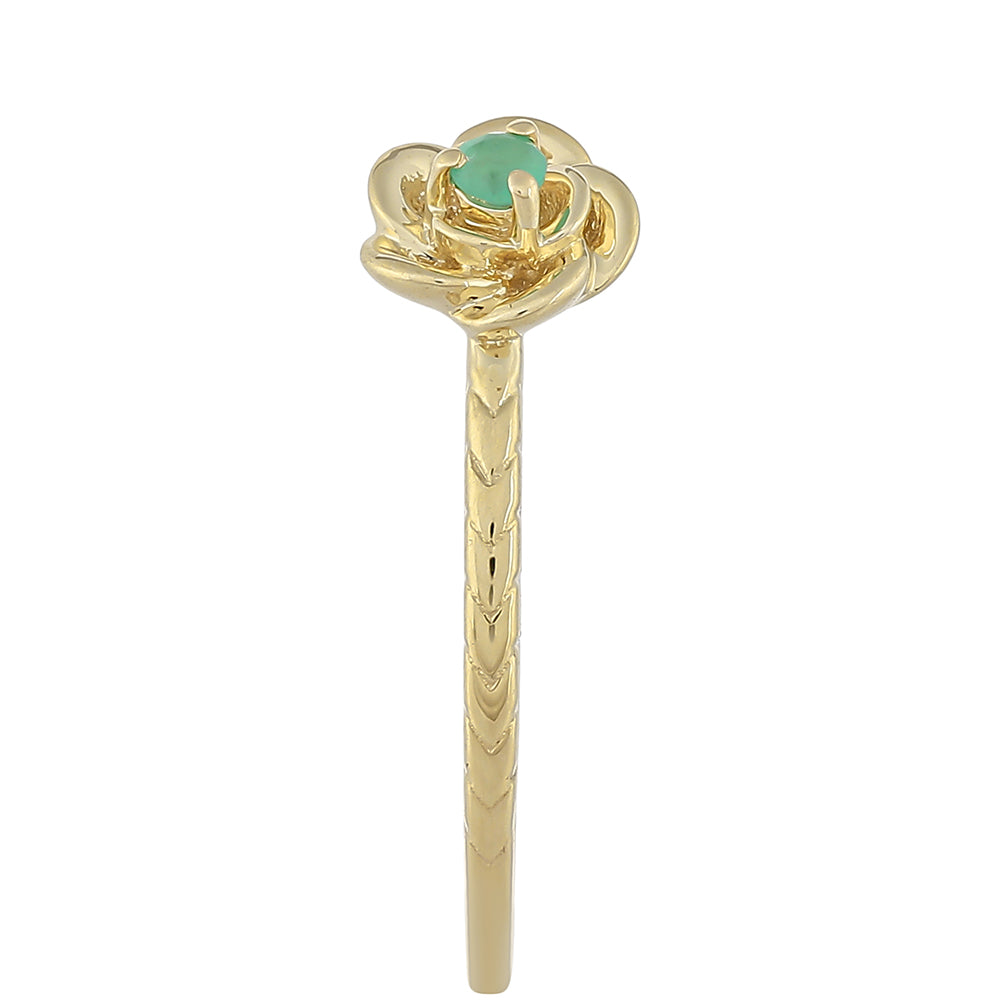 Zlatý Prsteň s Brazílskym Smaragdom 3 