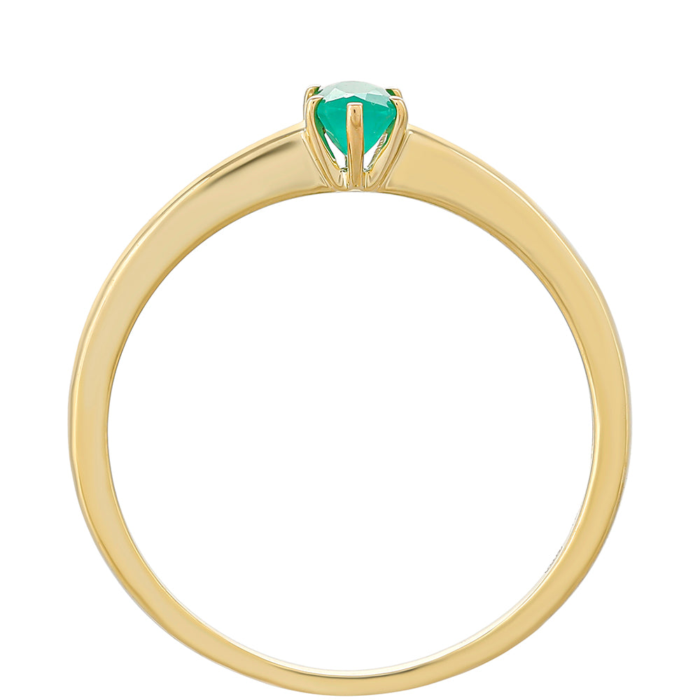 Zlatý Prsteň s Brazílskym Smaragdom 4 