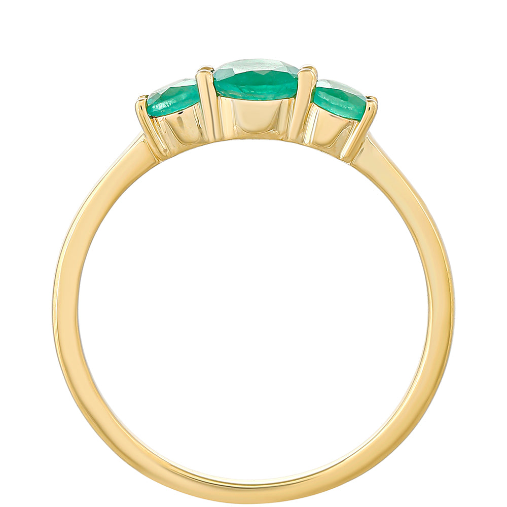Zlatý Prsteň s Brazílskym Smaragdom 4 
