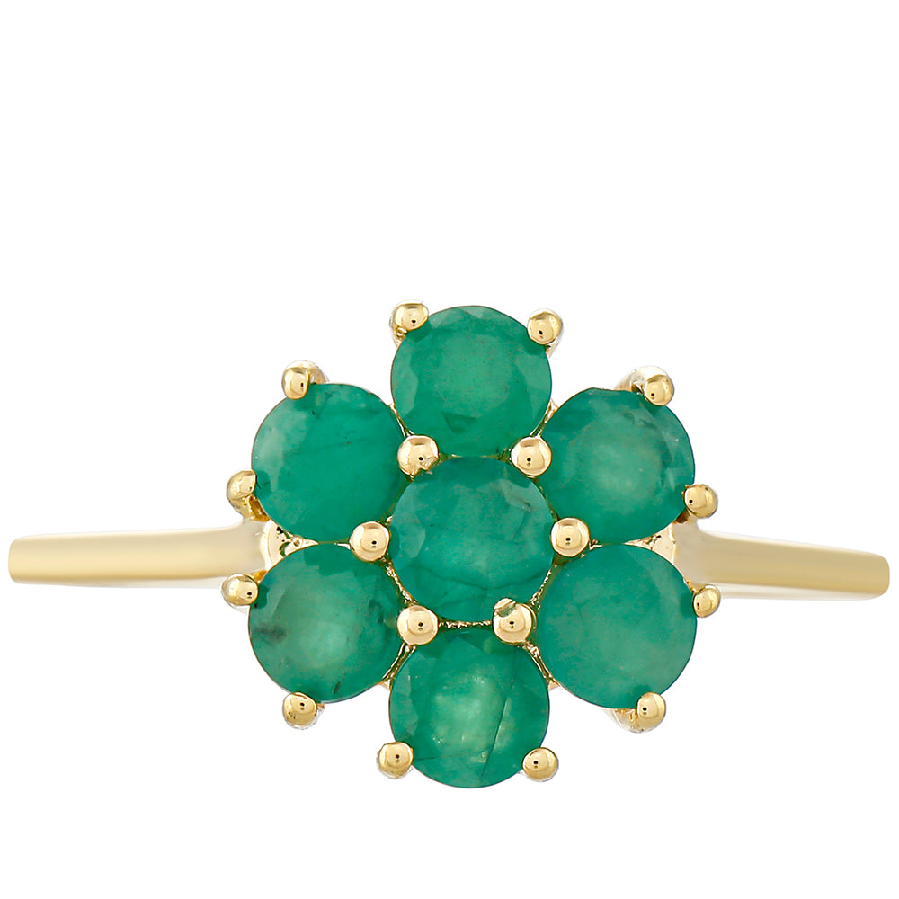 Zlatý Prsteň s Brazílskym Smaragdom 1 