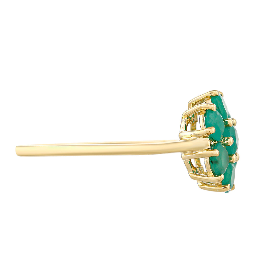 Zlatý Prsteň s Brazílskym Smaragdom 2 