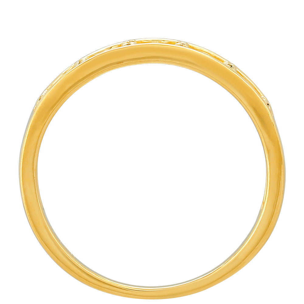 Pozlátený Strieborný Prsteň s so Zeleným Diamantom 4 