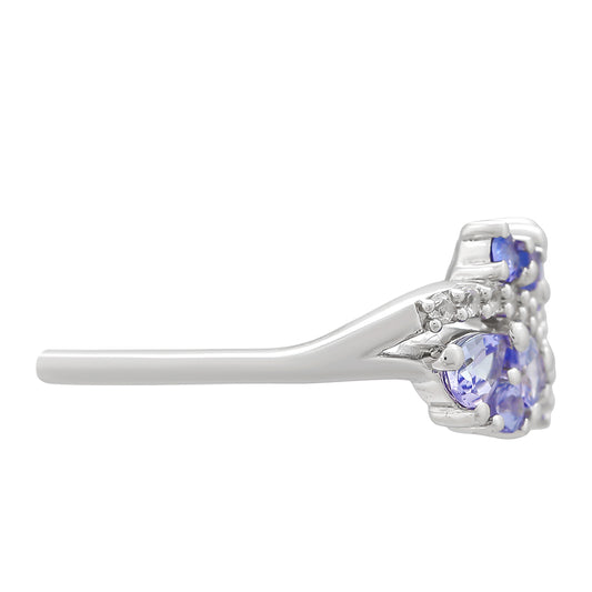 Strieborný Prsteň s AAA Tanzanitom