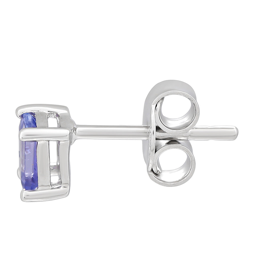 Strieborné Náušnice s AAA Tanzanitom 2 