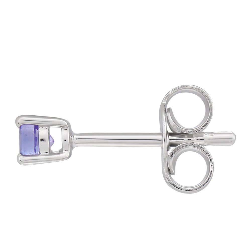 Strieborné Náušnice s AAA Tanzanitom 2 