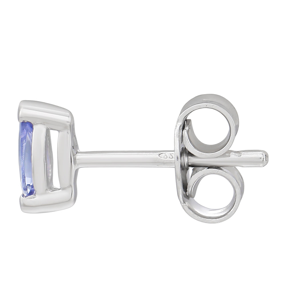 Strieborné Sada s AAA Tanzanitom ( Náušnice ) 3 