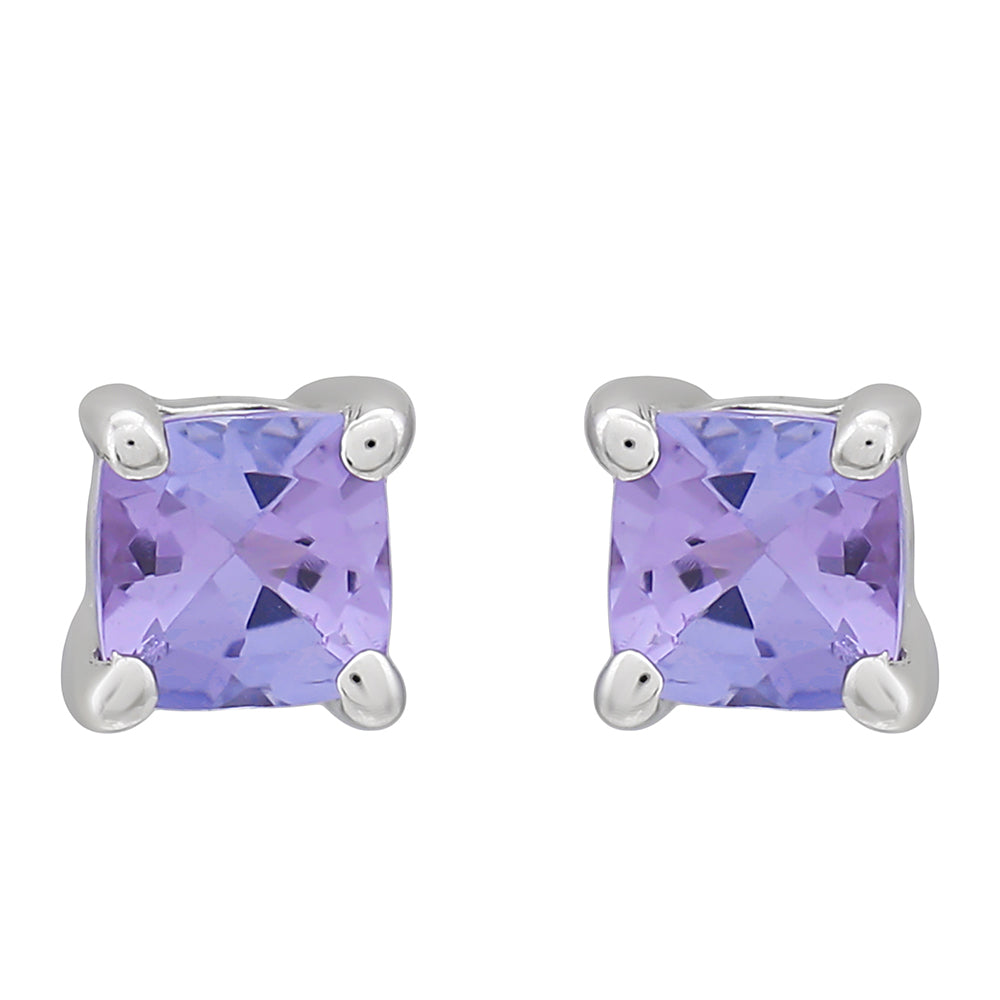 Strieborné Sada s AAA Tanzanitom ( Náušnice ) 4 