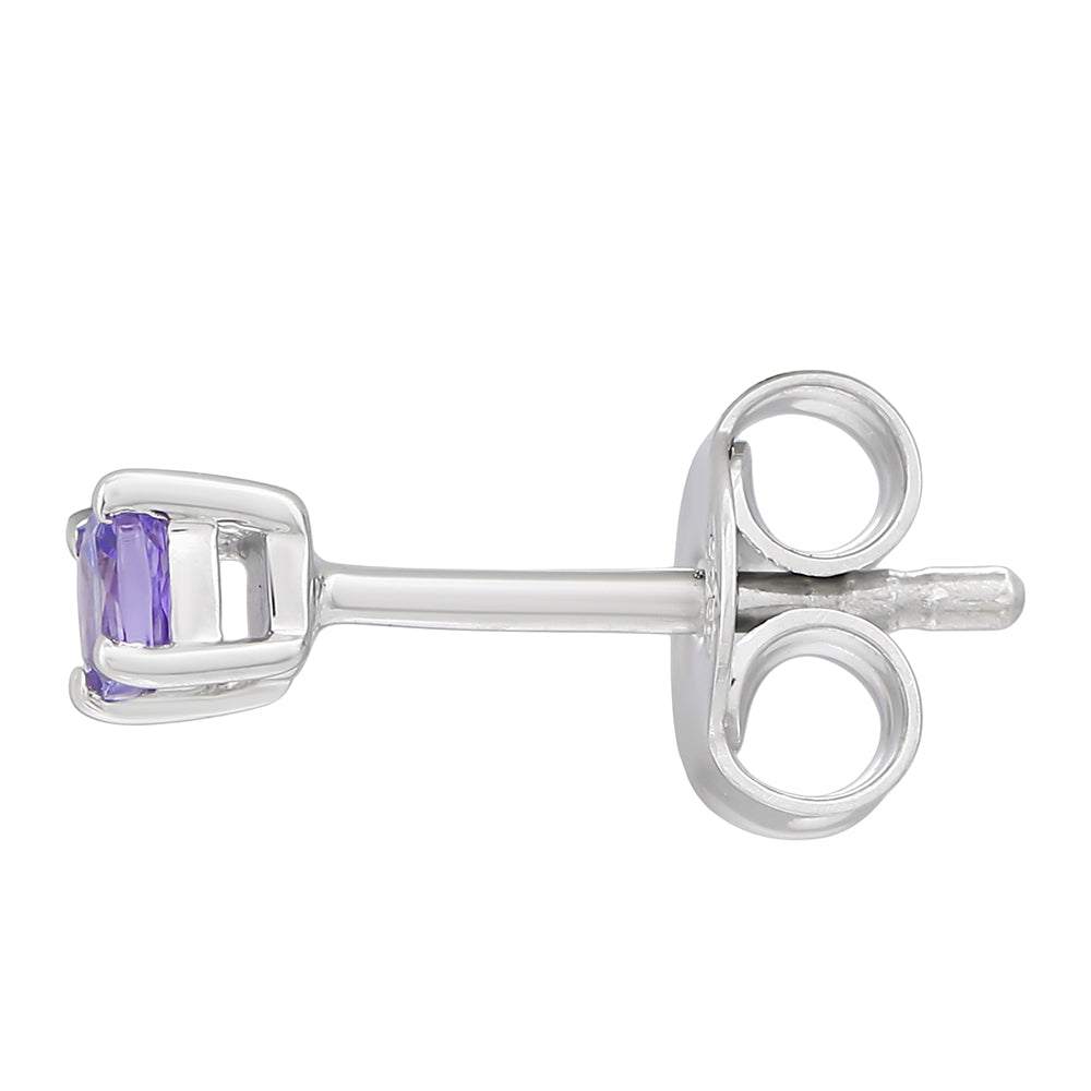 Strieborné Sada s AAA Tanzanitom ( Náušnice ) 5 