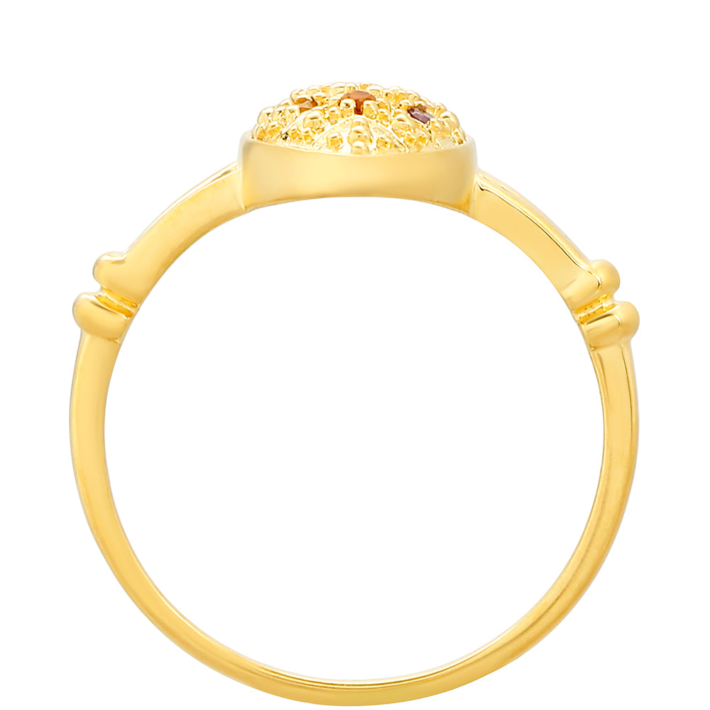 Pozlátený Strieborný Prsteň s Ametystom a Citrínom z Madeiry 4 