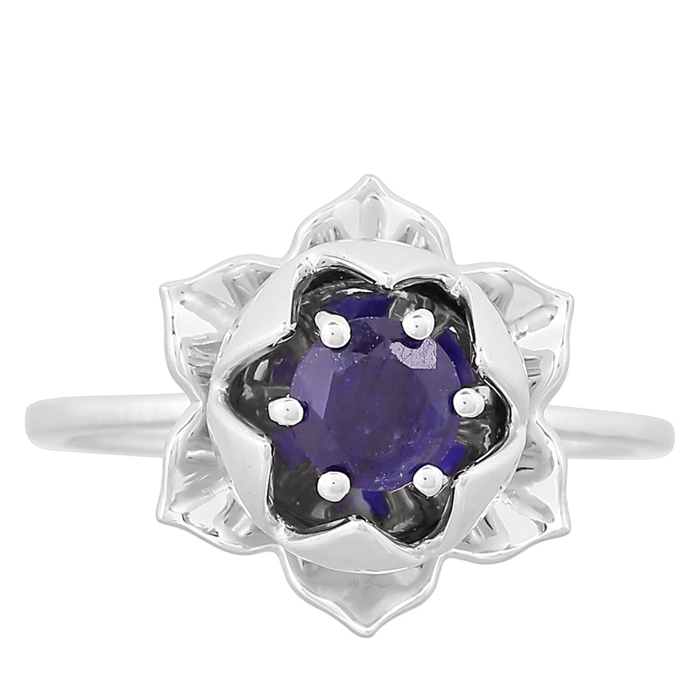 Strieborný Prsteň s Thajským Zafírom 1 