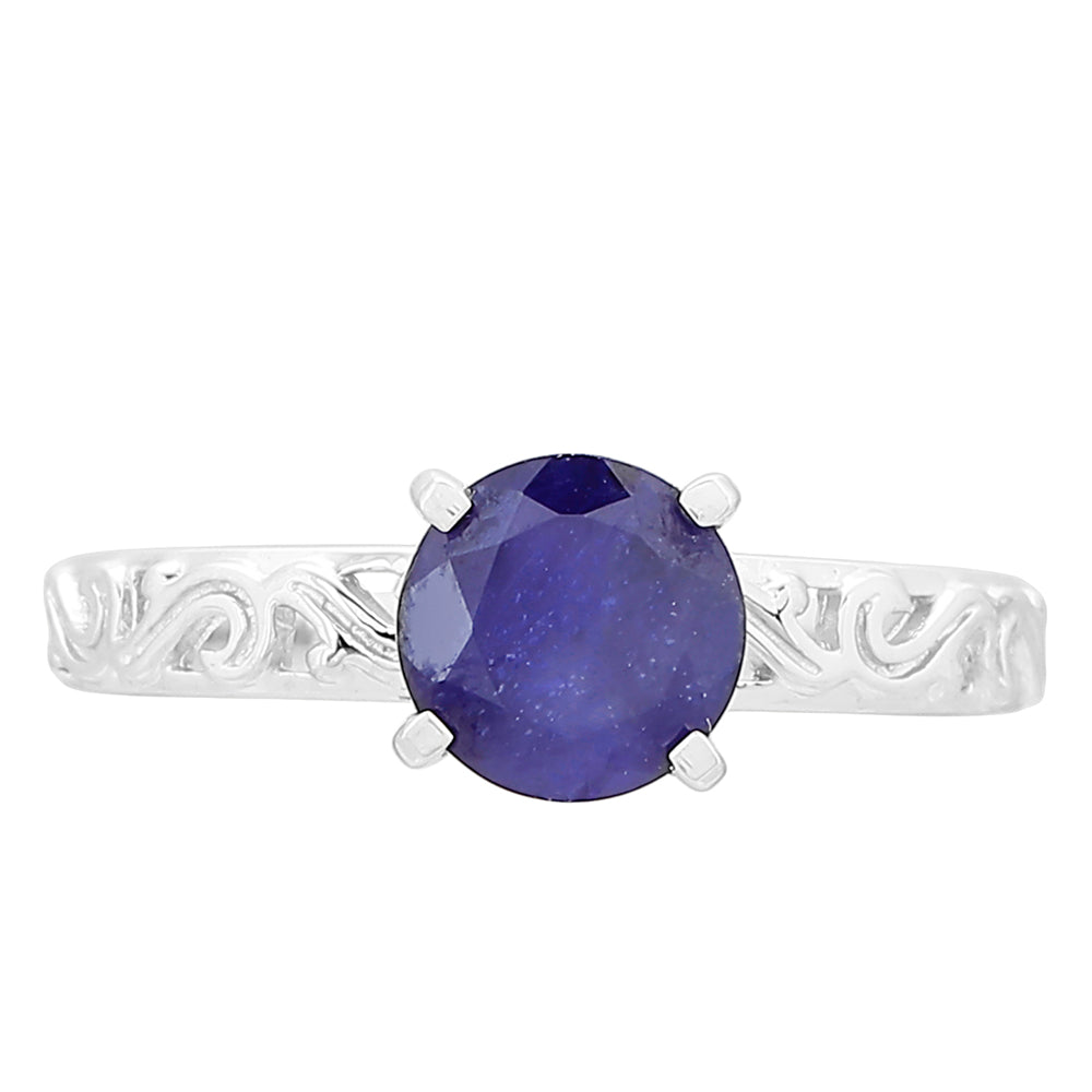 Strieborný Prsteň s Thajským Zafírom 1 