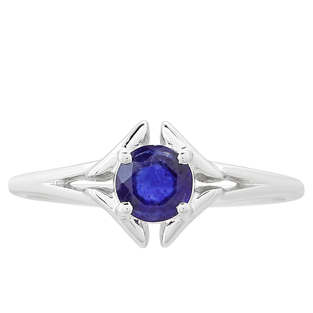 Strieborný Prsteň s Thajským Zafírom 1 