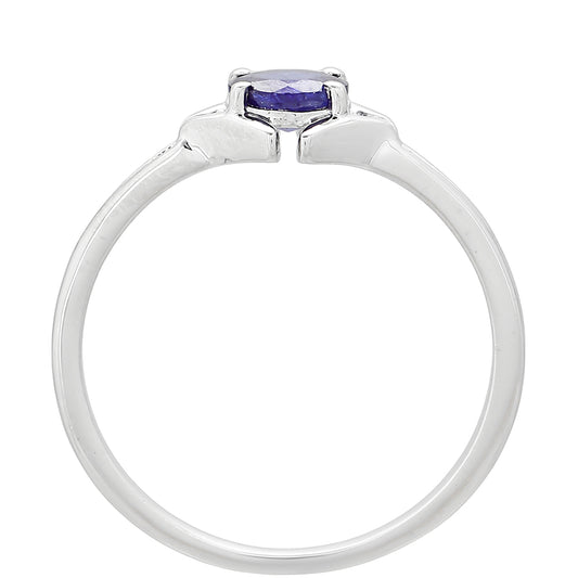 Strieborný Prsteň s Thajským Zafírom