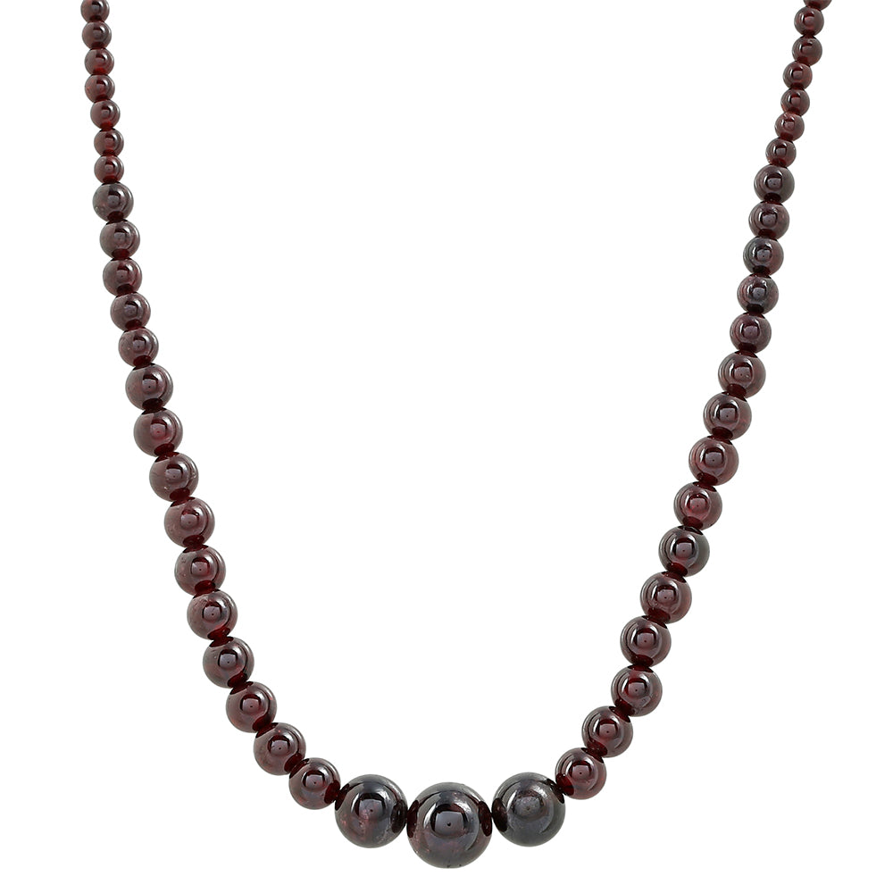 Strieborný Náhrdelník s Granátom