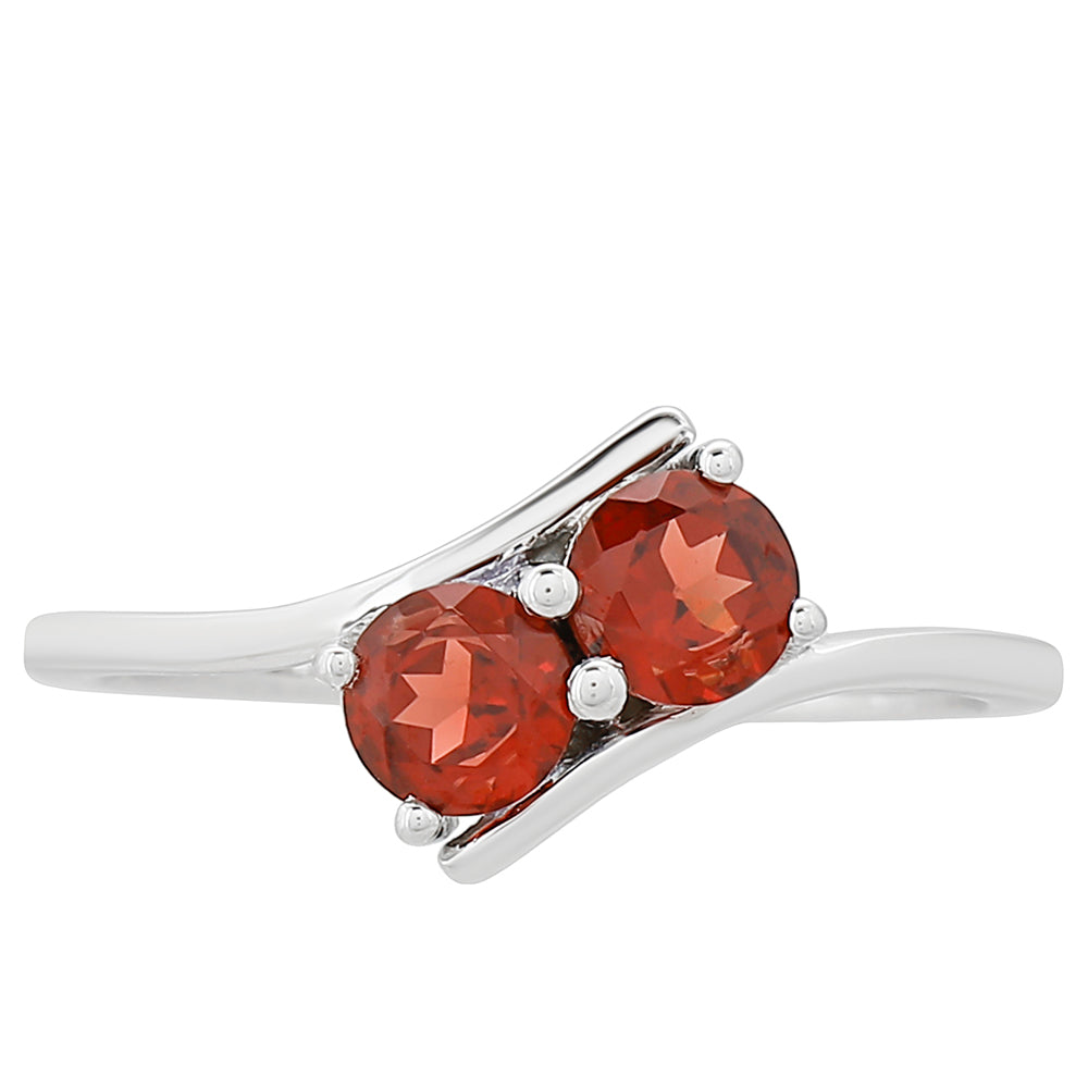 Strieborný Prsteň s Granátom