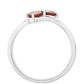Strieborný Prsteň s Granátom