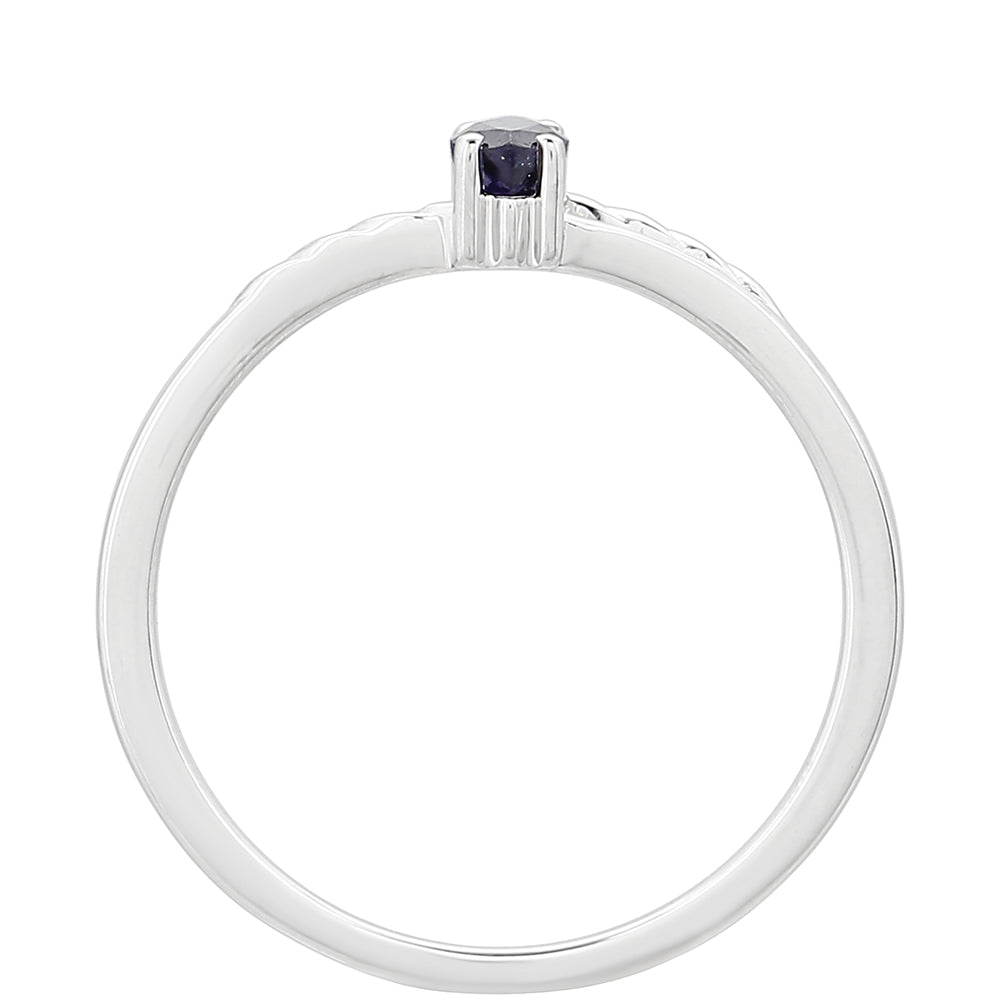 Strieborný Prsteň s Thajským Zafírom