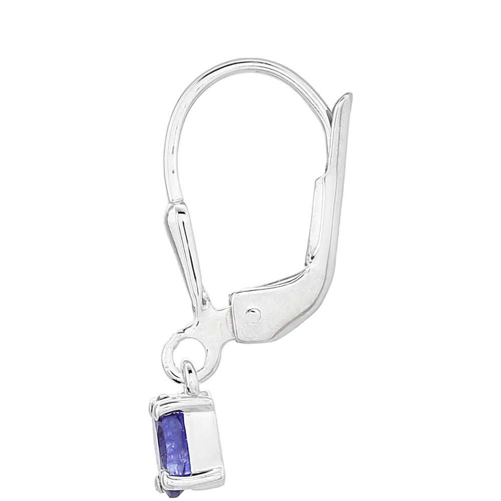 Strieborné Náušnice s Thajským Zafírom