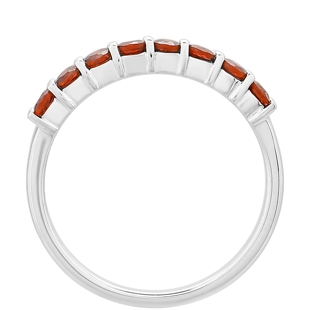 Strieborný Prsteň s Granátom