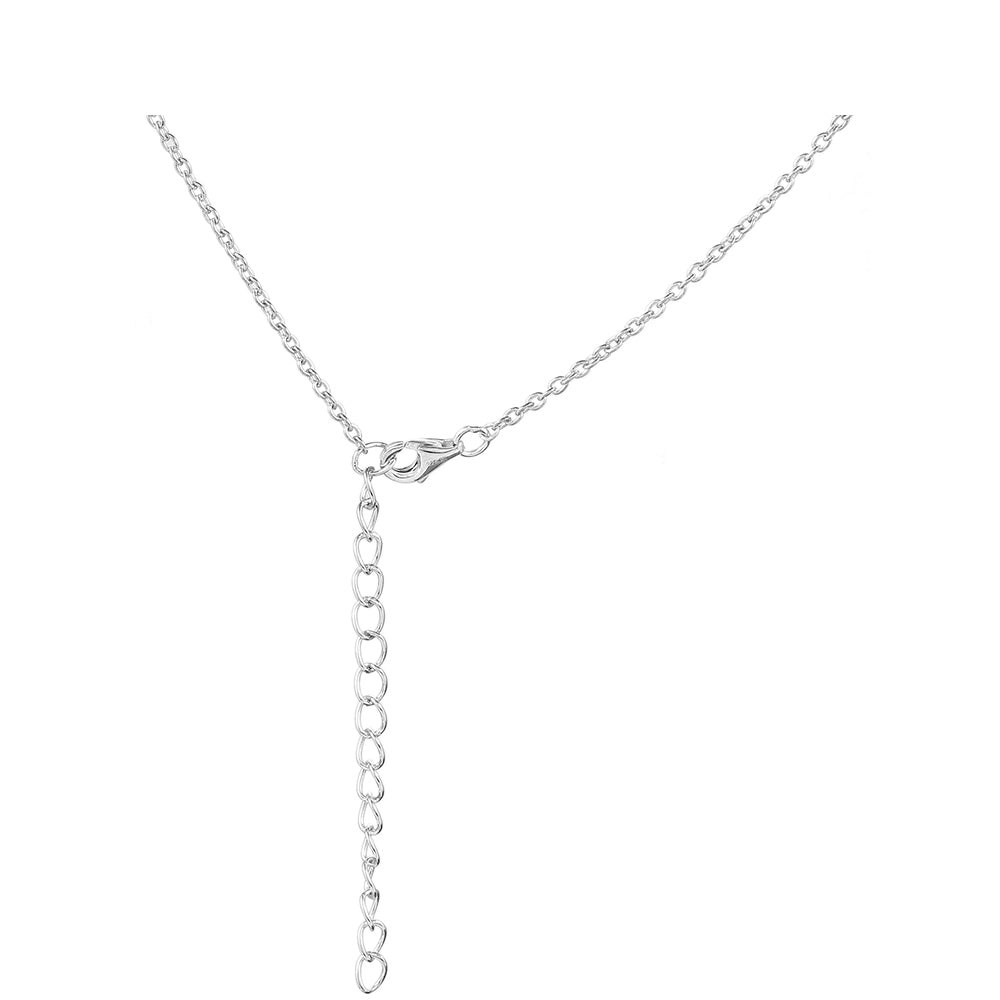 Strieborný Náhrdelník s Thajským Zafírom a Bielym Topásom 2 