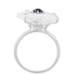 Strieborný Prsteň s Thajským Zafírom a Krištáľovým Kremeňom