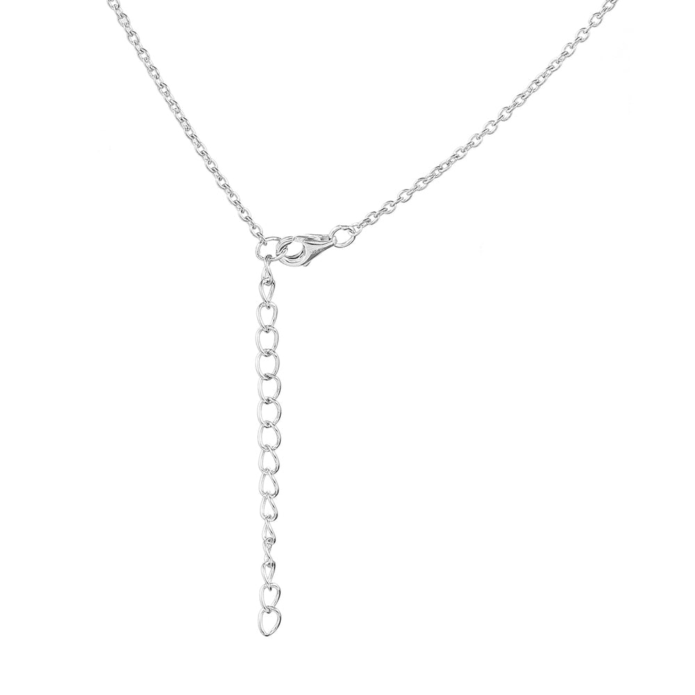 Strieborný Náhrdelník s Thajským Zafírom a Bielym Topásom 2 