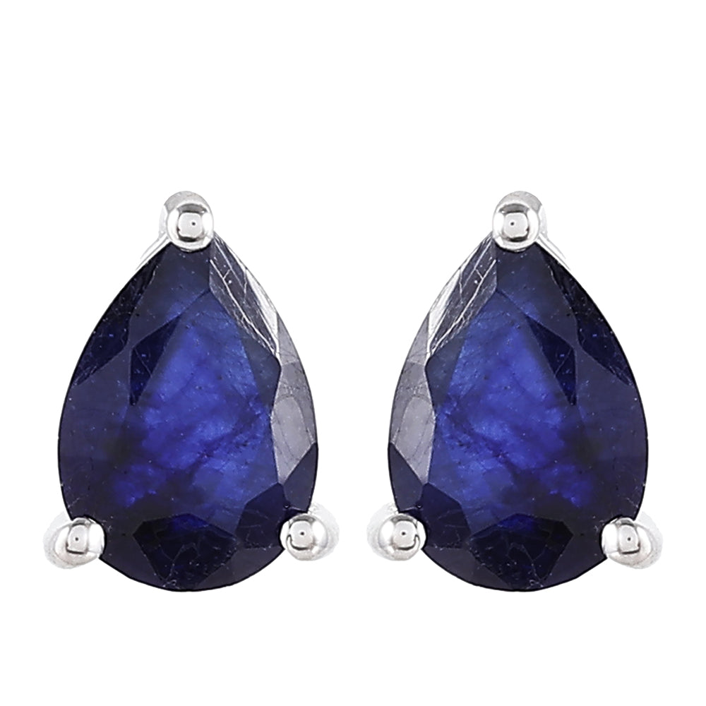 Strieborné Náušnice s Thajským Zafírom