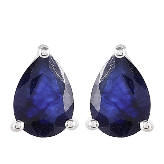 Strieborné Náušnice s Thajským Zafírom