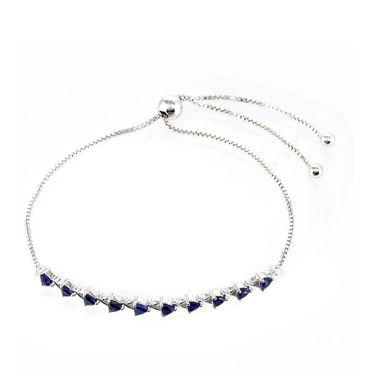 Strieborný Náramok s Thajským Zafírom