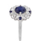 Strieborný Prsteň s Thajským Zafírom a Bielym Topásom