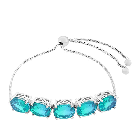 Strieborný Náramok s Pávím Kremeňom