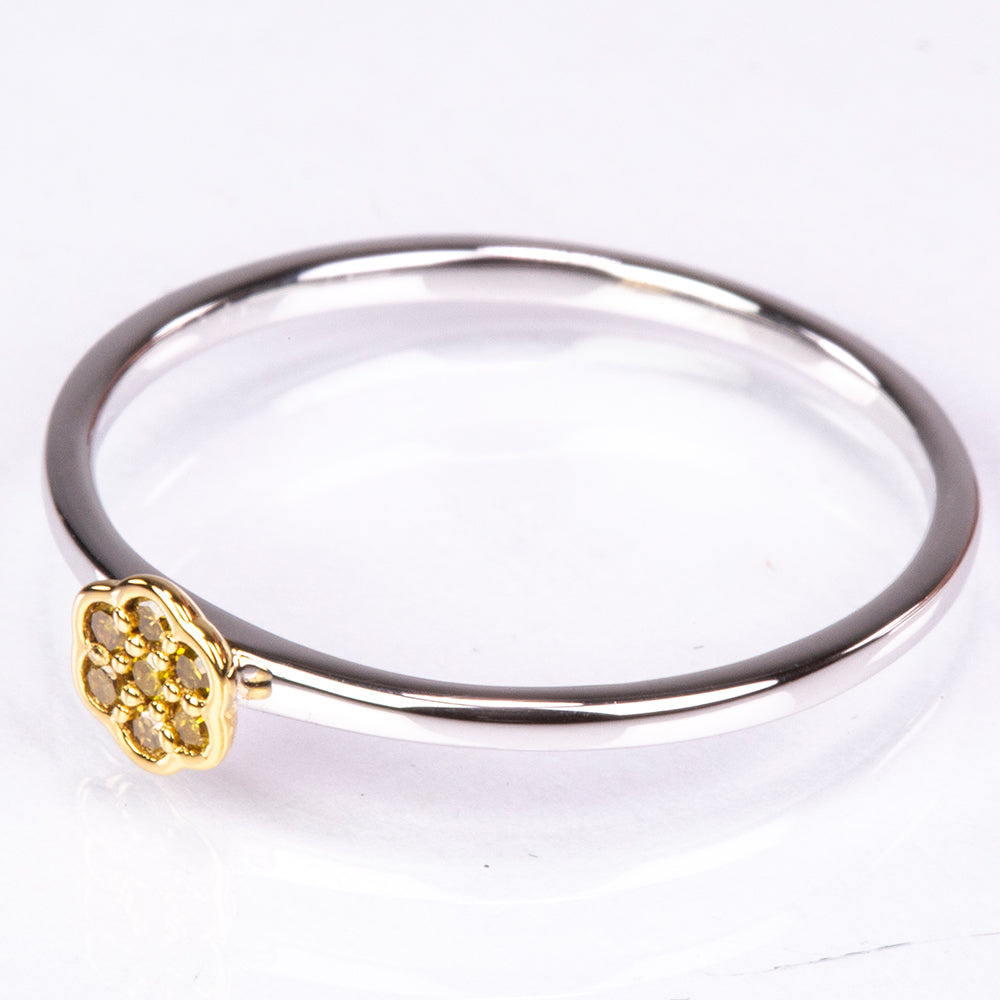 Strieborný Prsteň s Verónsky zelený diamantom