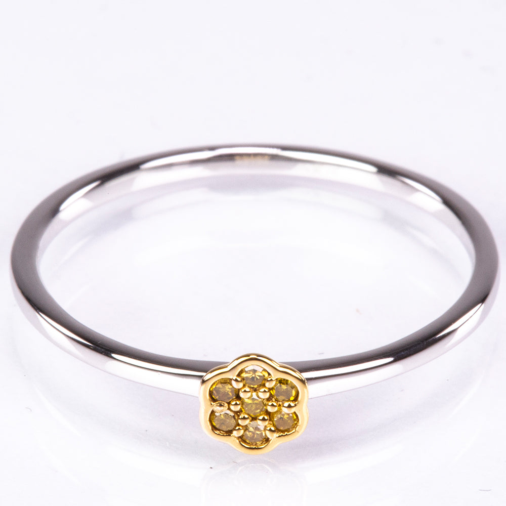 Strieborný Prsteň s Verónsky zelený diamantom