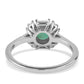 Strieborný Prsteň s Brazílskym Smaragdom a Bielym Topásom