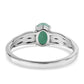 Strieborný Prsteň s Brazílskym Smaragdom